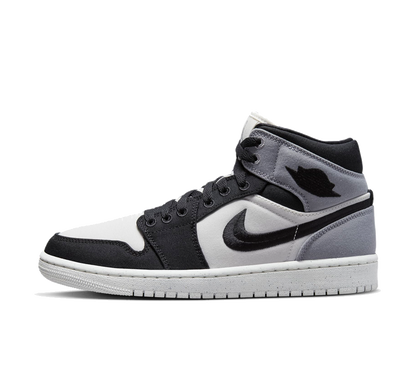 Air Jordan 1 Mid Grey Canvas (W)