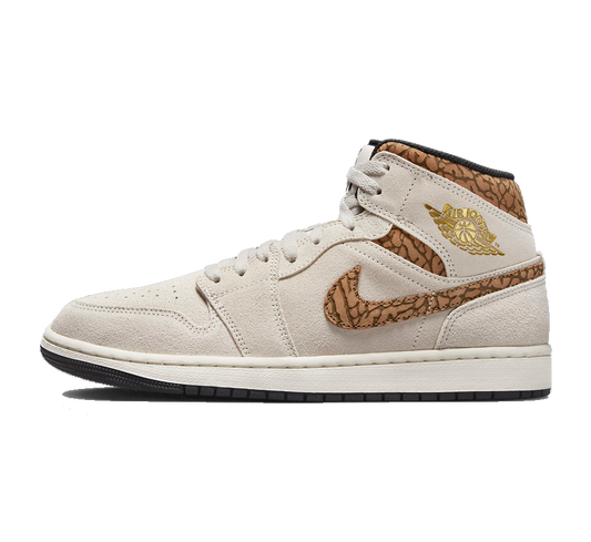 Air Jordan 1 Mid Brown Elephant