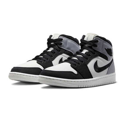 Air Jordan 1 Mid Grey Canvas (W)