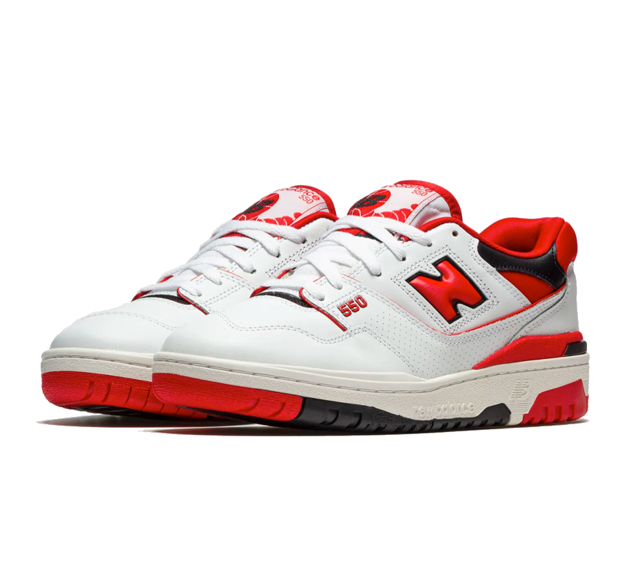 New Balance 550 White Team Red