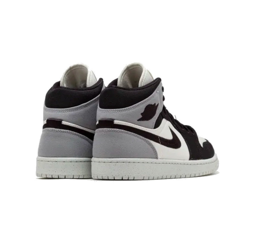 Air Jordan 1 Mid Grey Canvas (W)