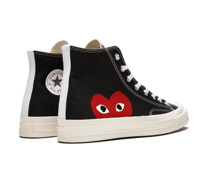 Play Comme des Garçons x Converse Chuck 70 High Black