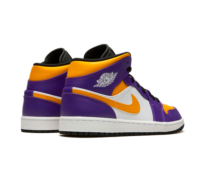 Air Jordan 1 Mid Lakers Neu Authentifiziert Unisex CARPET KICKS