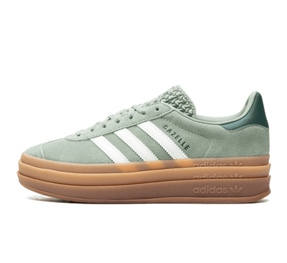 Adidas Gazelle Bold Silver Green Gum