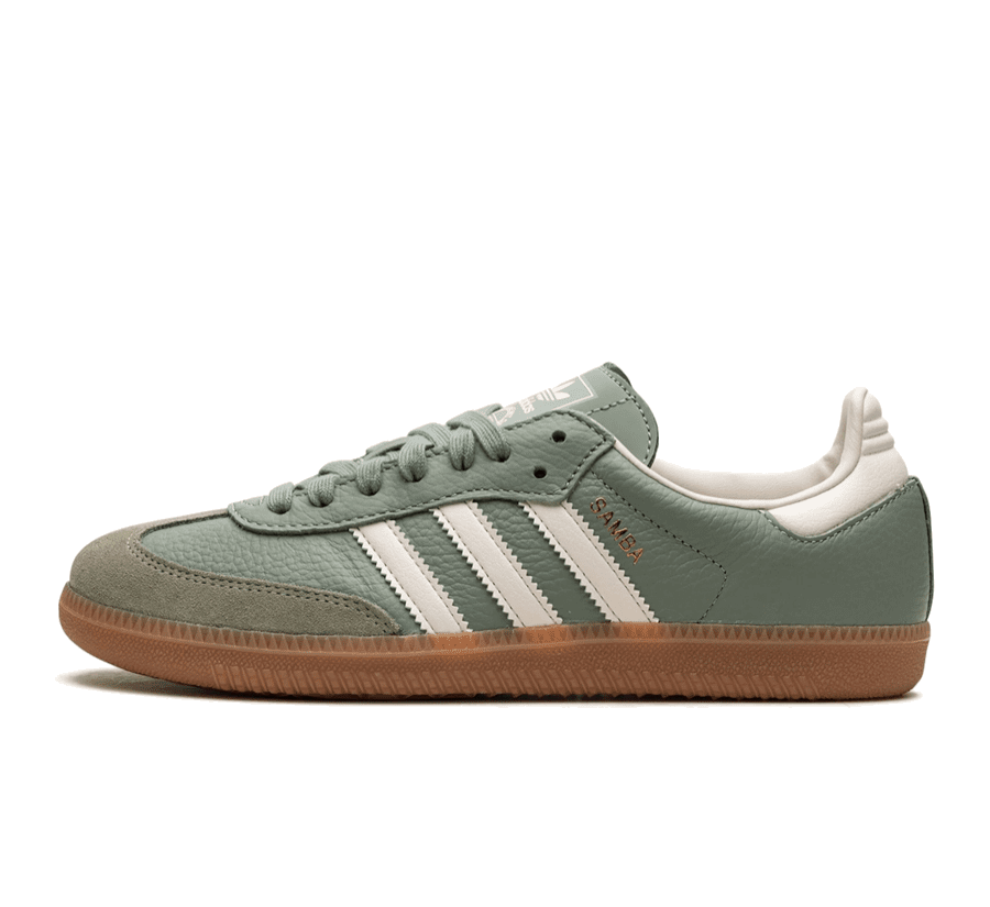 Adidas Samba Silver Green Gum