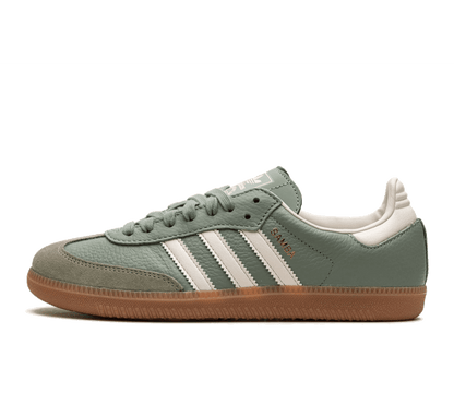 Adidas Samba Silver Green Gum