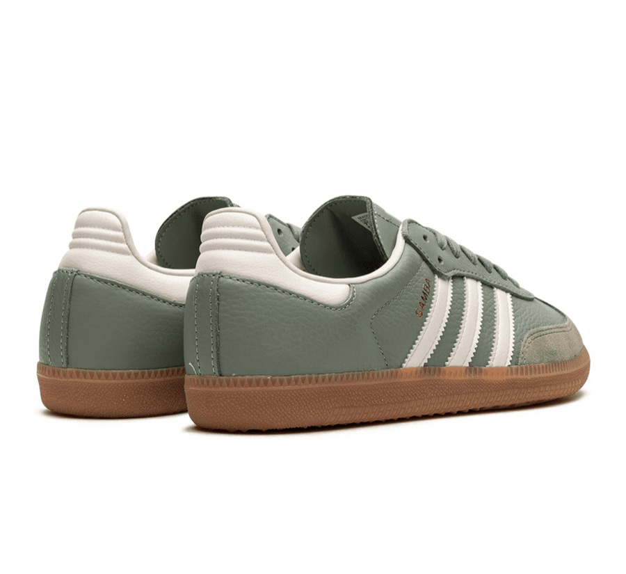 Adidas Samba Silver Green Gum