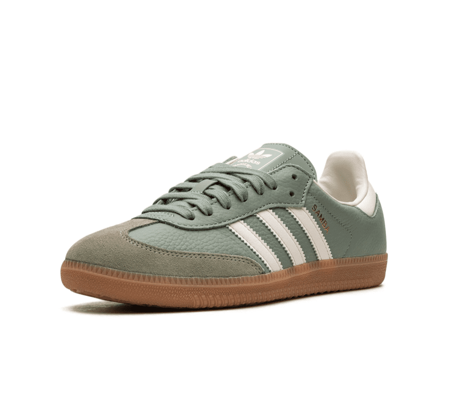 Adidas Samba Silver Green Gum