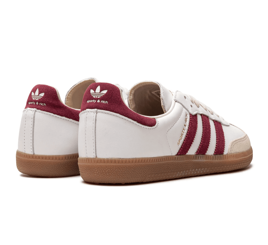 Adidas Samba OG x Sporty & Rich "White Core Burgundy"