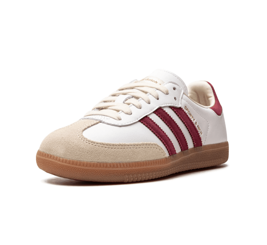 Adidas Samba OG x Sporty & Rich "White Core Burgundy"