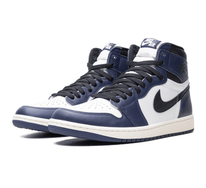 Air Jordan 1 High OG Midnight Navy Paar Beide Seitlich