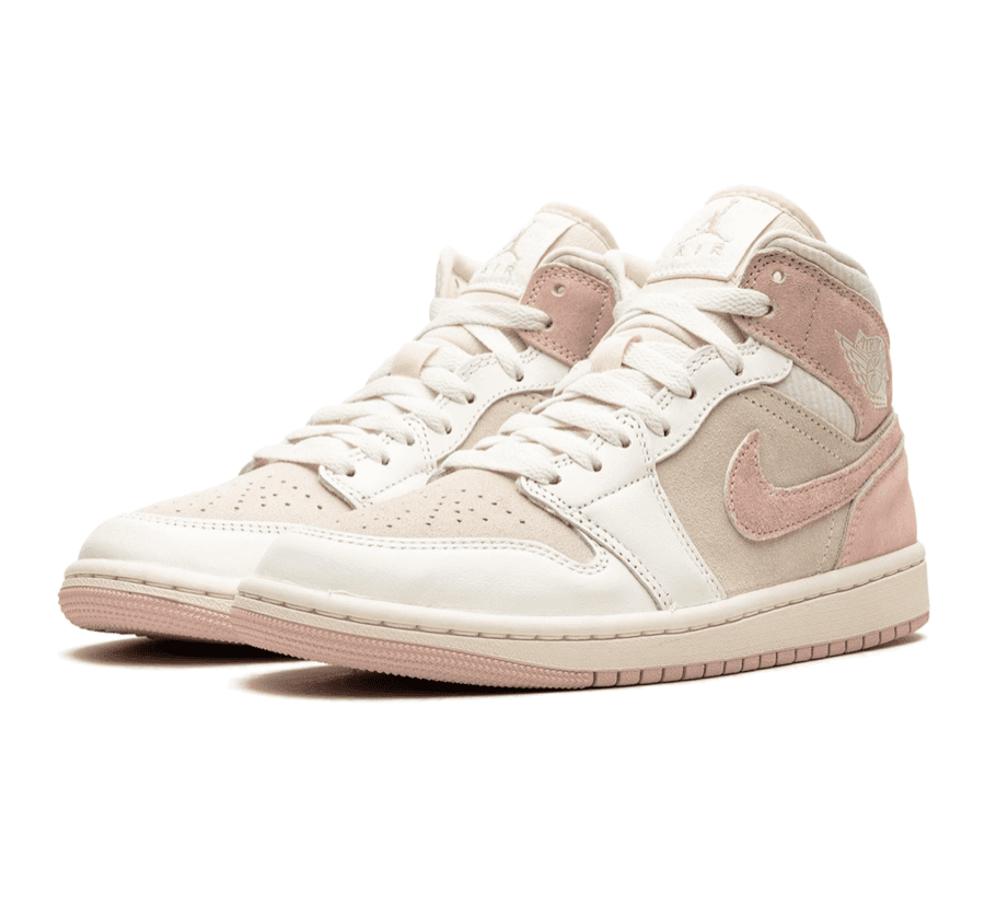 Air Jordan 1 Mid Coconut Milk Legend Pink