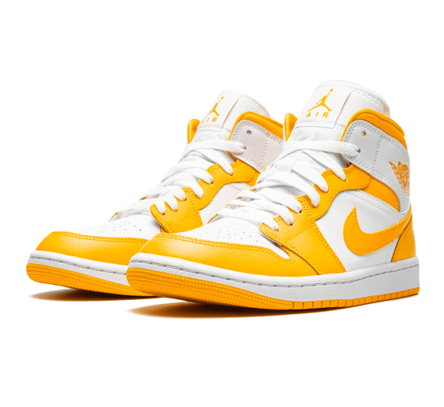 Air Jordan 1 Mid White University Gold (W)