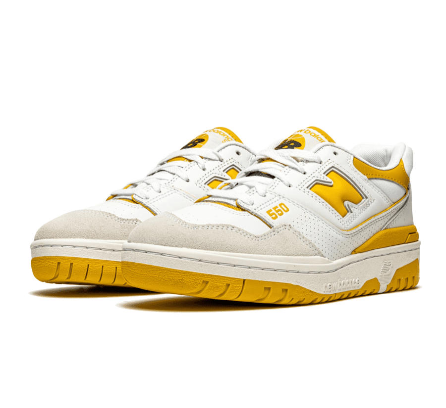 New Balance 550 White Varsity Gold