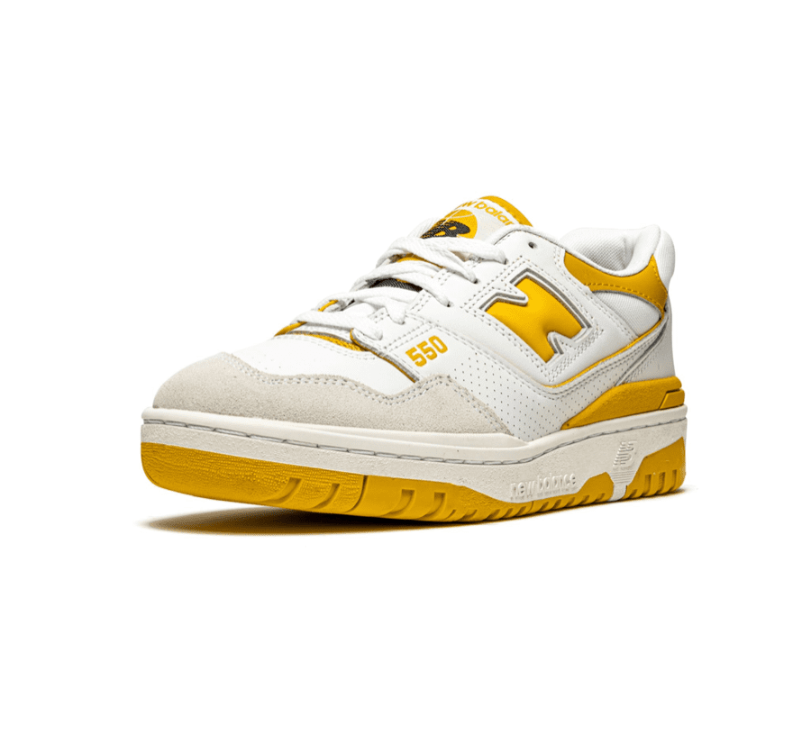 New Balance 550 White Varsity Gold