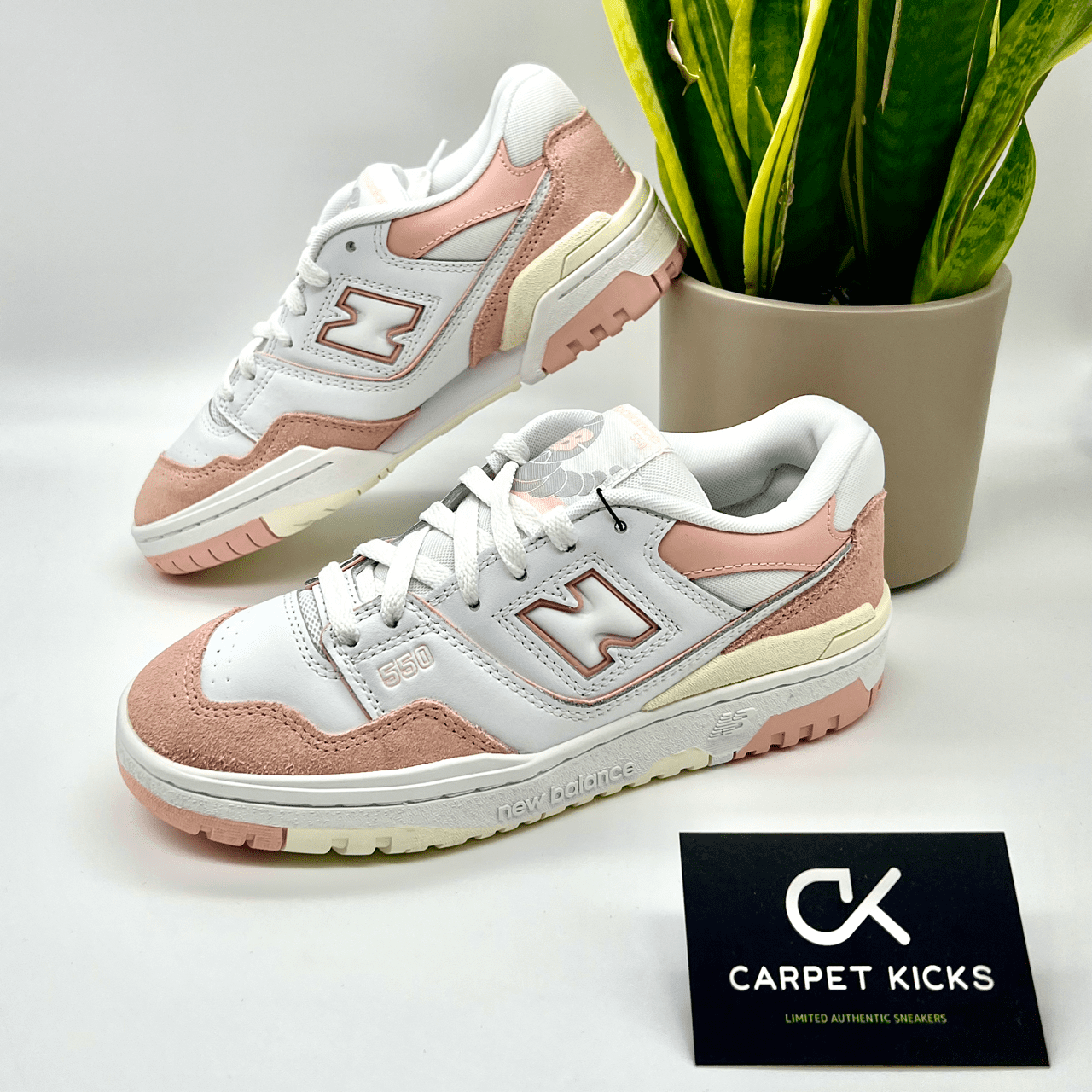 New Balance 550 White Pink - CARPET KICKS