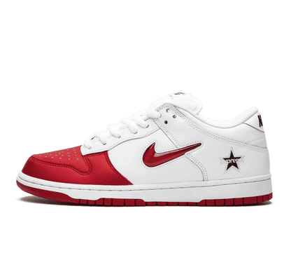 Nike SB Dunk Low x Supreme "Jewel Red Swoosh"