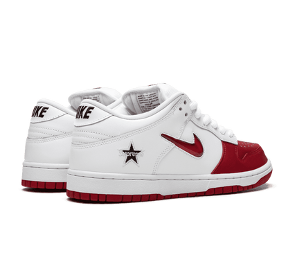 Nike SB Dunk Low x Supreme "Jewel Red Swoosh"