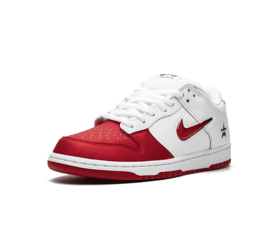 Nike SB Dunk Low x Supreme "Jewel Red Swoosh"