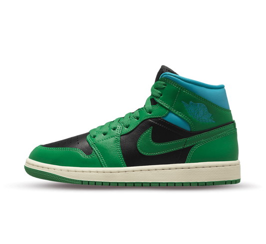 Air Jordan 1 Mid Lucky Green Aquatone (W)