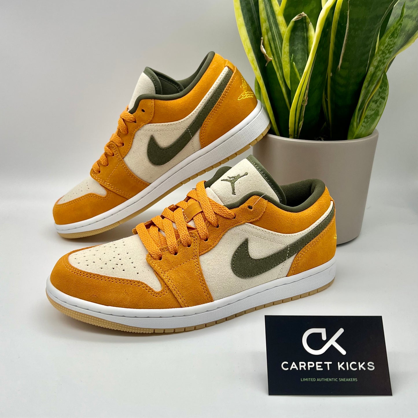 Air Jordan 1 Low Orange Olive - CARPET KICKS