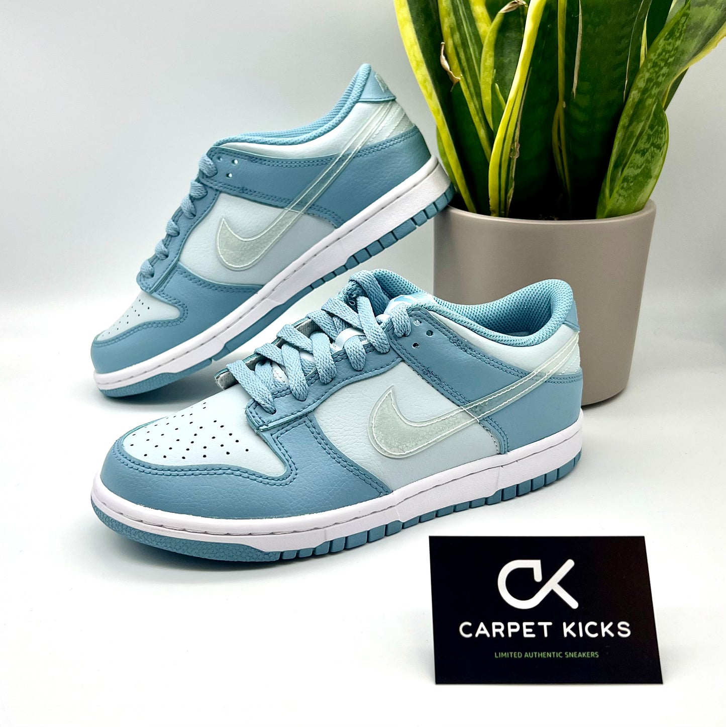 Nike Dunk Low Clear Swoosh (GS) - CARPET KICKS